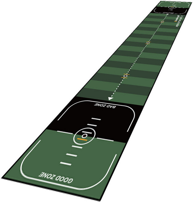 퍼팅매트 3m 양방향 블랙포인트 인조잔디 퍼팅연습기 퍼터 연습용 실내 퍼트매트 스토퍼 없음, 양뱡향 디귿스토퍼 3m