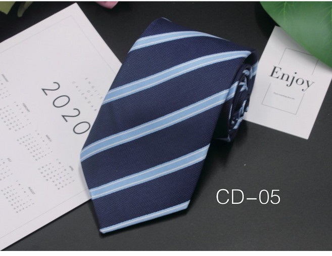 男士商務領帶 8cm 職業正裝麵試條紋領帶
