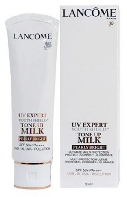 [뷰티라운지] 랑콤 UV 엑스퍼트 유스 쉴드 톤업 밀크 펄리 브라이트 (SPF50+) 백화점제품, 1개, 50ml