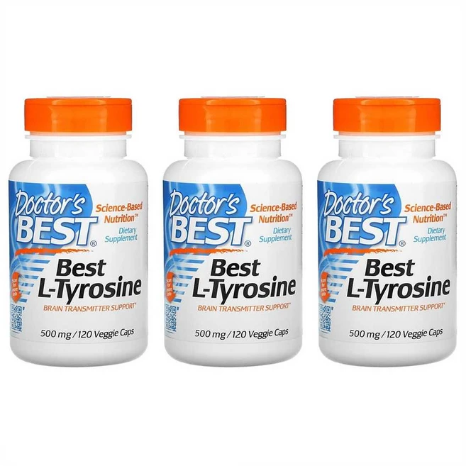 닥터스베스트 Doctor's best 엘 L 티로신 Tyrosine 500mg 120베지캡슐 3개 타이로신 아미노산 하이프로멜로스, 120정 - 쿠팡
