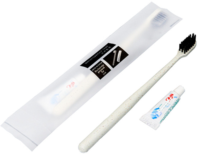 拋棄式牙刷牙膏組 便攜軟毛旅行套組, 1個, 牙刷+牙膏