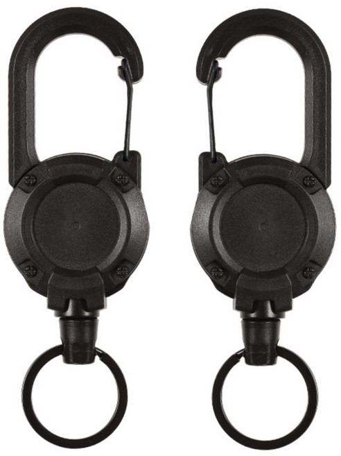 기프템 와이어 릴 키링, 2개, 블랙
