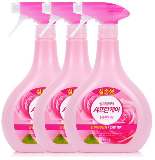 샤프란케어 섬유탈취제 은은한향 900ml 3개