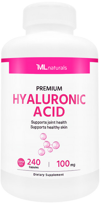 [미국빠른직구] 신제품 마이라이프 내추럴스 히알루론산 100 mg, 1개, 240정