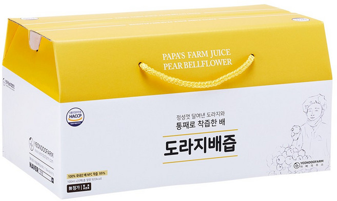 아빠의주스 도라지배즙, 100ml, 20개