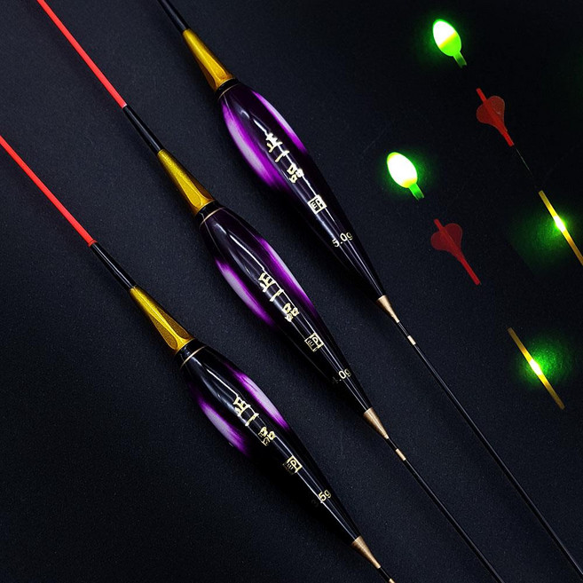 정일품 AI 스마트 2점등 옻칠전자찌 민물찌, 80cm-5.3g, 1개