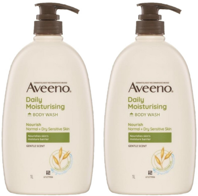 아비노 젠틀향 모이스처라이징 바디워시 Aveeno Daily Moisturising Gentle Scent Body Wash, 2개, 1L