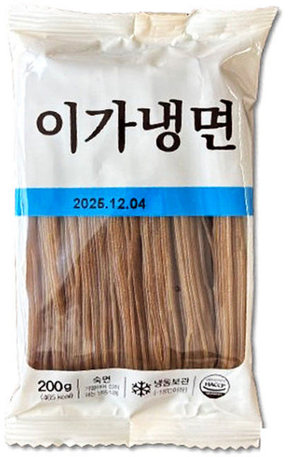 대용량 식자재 이가 냉면 (개별포장) 업소용, 50개, 200g