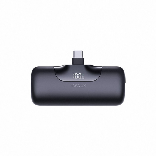 口袋 5500mAh PD20W Type-C 直插式 隨身快充, 夜黑, iWALK 行動電源 六代