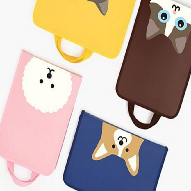 성심샵 리딩펫 지퍼파일 백 노트가방, 가로형 북찌