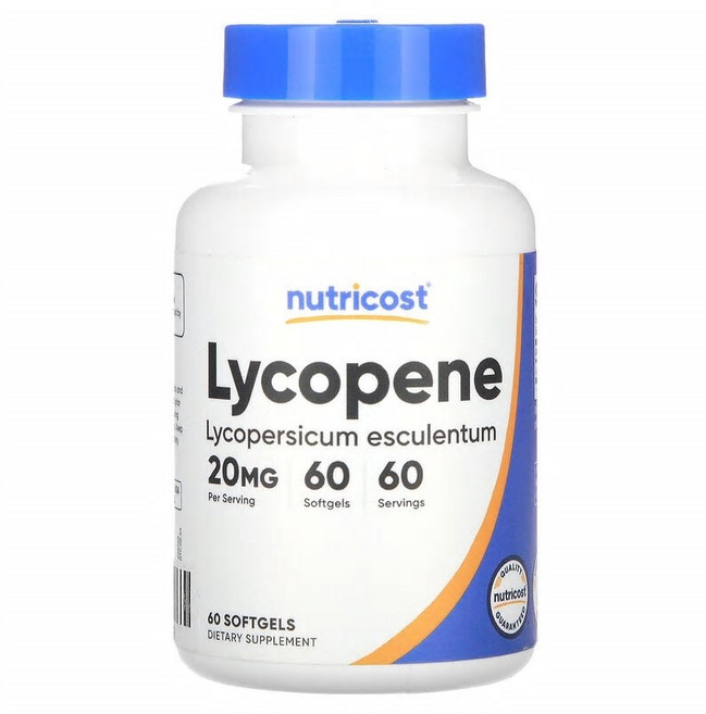 Nutricost 라이코펜 20mg 소프트젤 60정 NCS-67839, 1