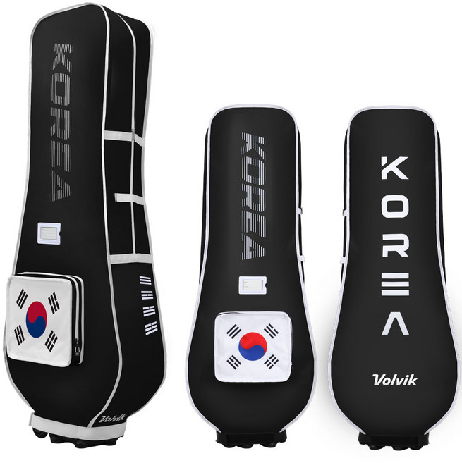 볼빅 항공커버 국가대표 코리아 에디션 골프 트래블커버 항공백, 블랙