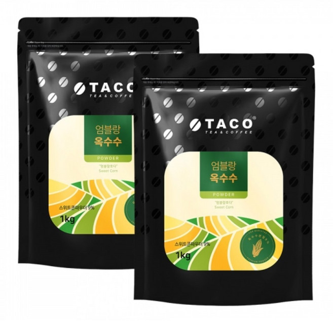 타코 엄블랑 옥수수 파우더, 4개, 2개입, 1kg