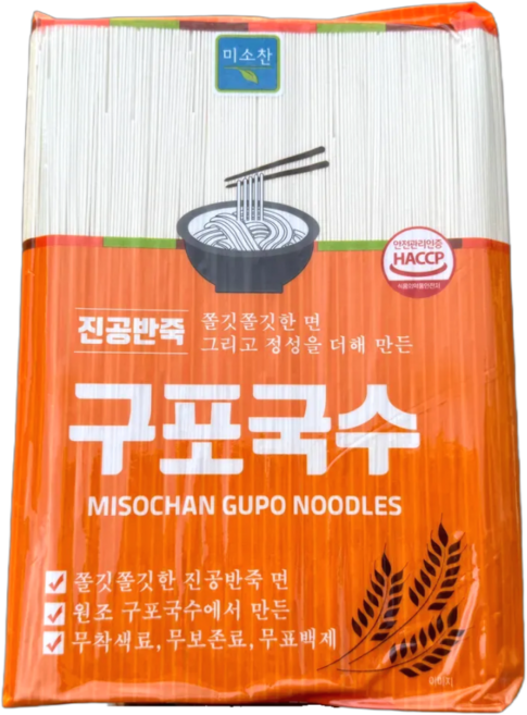 쫄깃쫄깃 진공반죽 구포국수 하얀 소면, 3kg, 1개