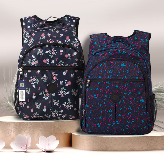 서우리몰 엄마 여성 중년 할머니 꽃무늬 화려한 가슴벨트 가벼운 어깨 편한 캐주얼 여행용 백팩 배낭 가방