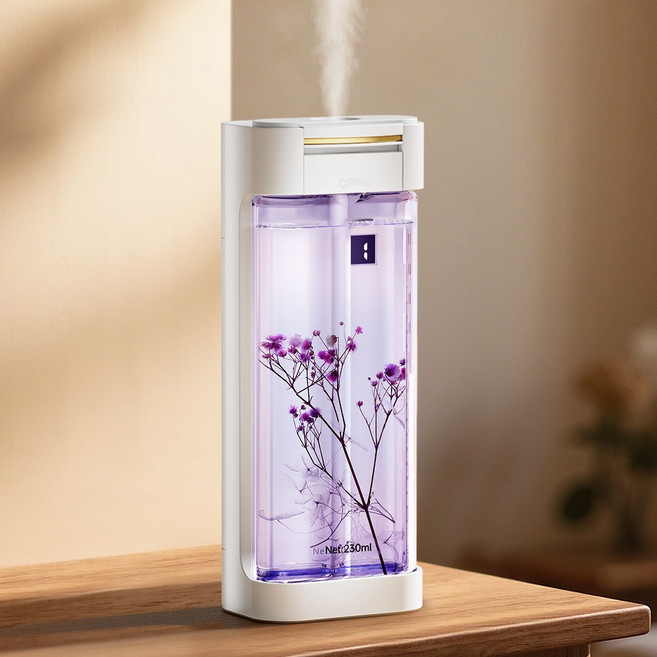 nimin전자 대용량 디퓨저 호텔향 방향제 자동분사기 화장실 영업용디퓨저 침실 방향제 고급 아로마테라피 실내방향제 탈취제 호텔로비향 집방향제 프리미엄 디퓨저 타이머 자동분사 방향제, 1개, 230ml, 기계 × 1 + 라벤더 향 리필 × 1