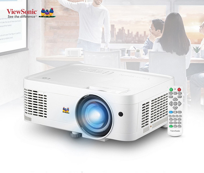 뷰소닉 KL37W 단초점 4500안시 WXGA (HD) 가정용 회의용 강의용 업소용 교육장 사무실 강의실 회의실 교육용 학원용 수업용 업무용 교육용 강당용 LED 빔프로젝터