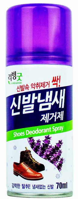 리빙굿 신발냄새 제거제 70ml(335027), 1개, 70ml