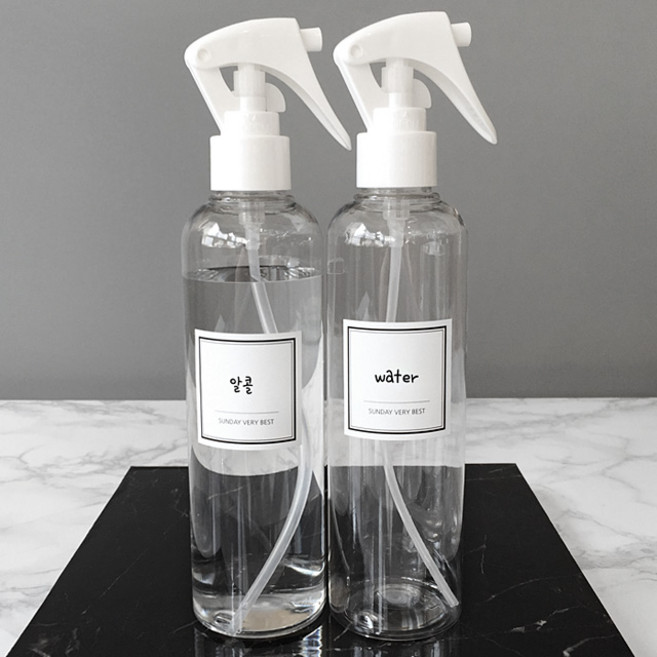 250ml 미니 분무기/화장대에 딱~, 250ml 화이트 용기, 1개