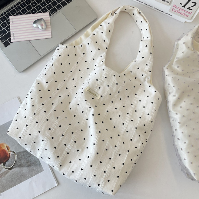 후암마켓 파스텔 6컬러 감성 에코백 가벼운 데일리 캔버스백