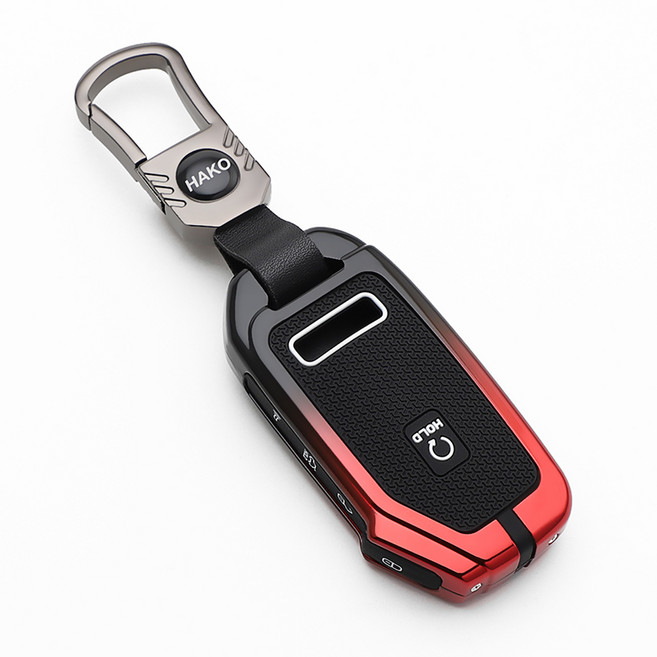 HAKO 심리스 차키케이스 (셀토스 K3 K5 K7 K8 스포티지NQ5 쏘렌토MQ4 니로 EV6 기아호환), 기아5버튼, 레드