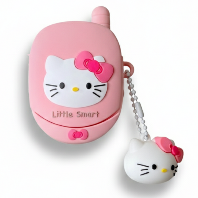 큐티캣 에어팟 케이스 4종 시리즈 귀여운 고양이 캐릭터 케이스, 레트로폰 냥, 에어팟4세대