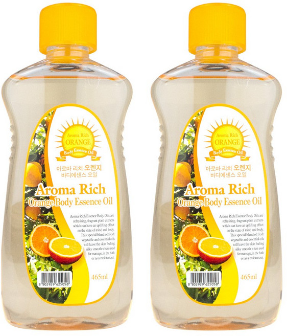 아로마리치 로즈 바디에센스 오일 오렌지, 465ml, 2개