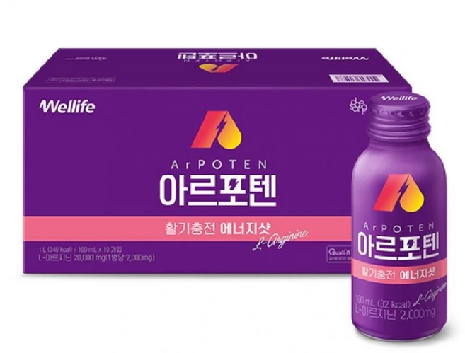 아르포텐 정품 아르기닌 에너지샷, 100ml, 10개 - 쿠팡