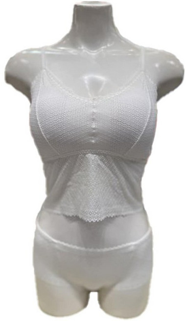 트라이엄프 아이보리 레이스 브라렛 햄팬티 세트( TEWBR263TEWBP263IV) 604283