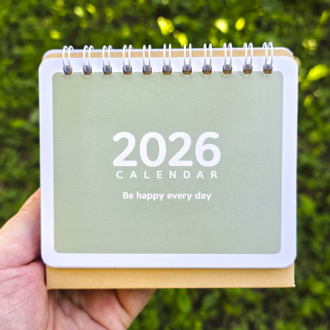 Dgood 2026 미니 달력 (내지기준 11x9cm), 02_미니 컬러플(그린