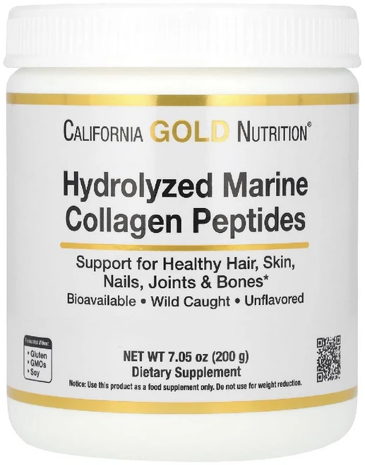 CGN 가수분해 마린 피쉬 콜라겐 펩타이드 파우더 분말 Collagen 무맛 200g 히알루론산, 1개 - 쿠팡