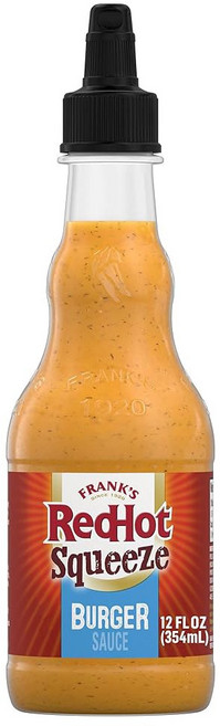프랭크 레드핫 버거 소스 스퀴즈 병 크리미 딜 피클 주스 마요네즈 매운맛이 어우러진 버거용 기타용 12액량온스, 12 Fl Oz (Pack of 1), 1개