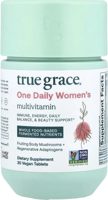 새해 첫좋은선물 True Grace 원 데일리 여성용 종합비타민 비건 정제 30정 제대로 할인합니다, TrueGrace원데일리여성용종합비타민비건정제30정, 1개 - 쿠팡