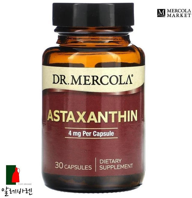 닥터머콜라 아스타잔틴 헤마토코쿠스 4mg 30 캡슐, 30정, 1개 - 쿠팡