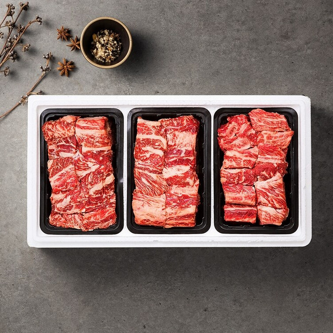 [안동한우][냉동] 한우갈비선물세트 4호 2.4kg [찜갈비 2.4kg / 1등급], 1개