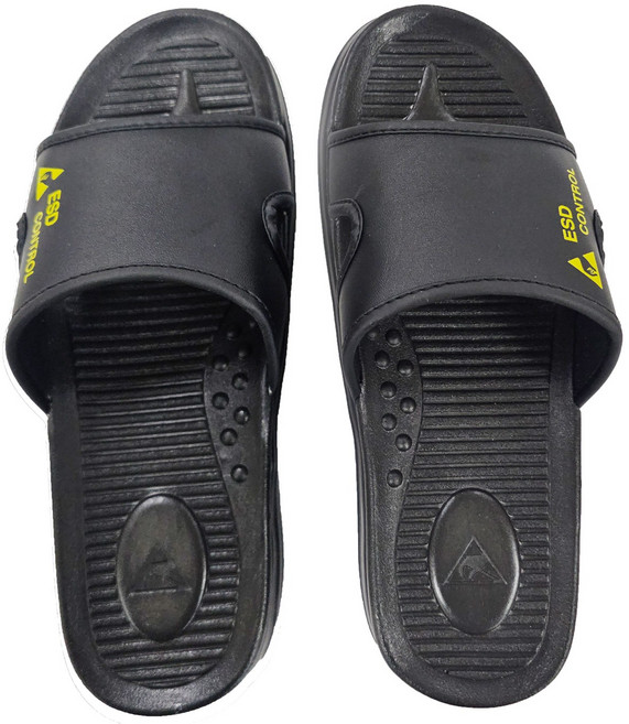 방진슬리퍼 제전 방진화 크린룸 정전기 방지 무진 국산제전슬리퍼, 1개, 블랙