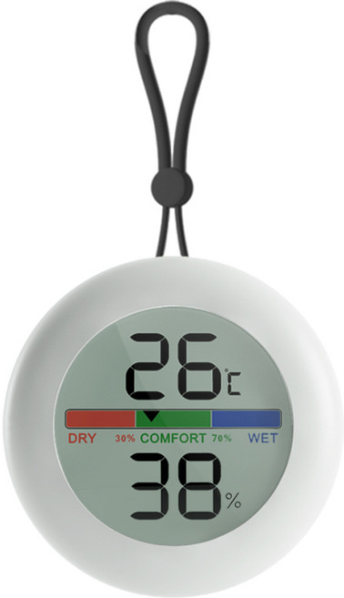 [바헤르츠] BH-TH01 탁상용 벽걸이겸용 디지털 포켓 온습도계, 1개, 단색