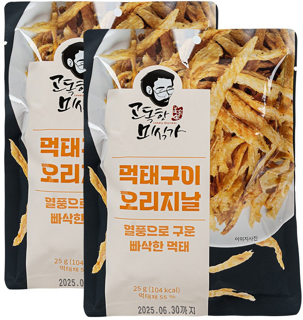 고독한미식가 빠삭먹태구이 25g 오리지널, 2개