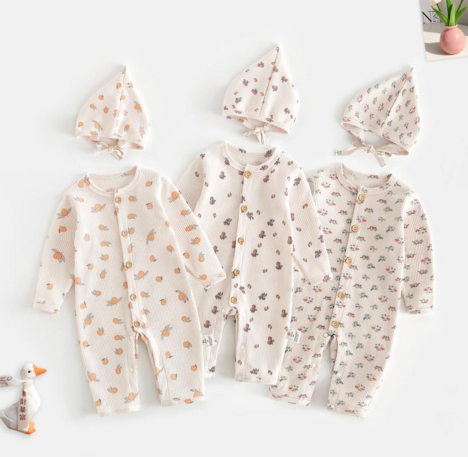 구름위에햇님 봄/가을 아기외출우주복+모자세트 HY-2281328 Y