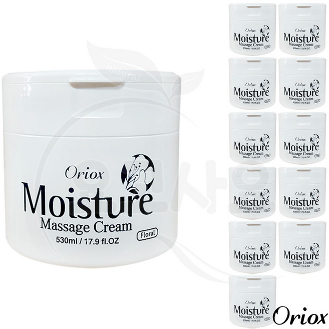 오릭스 모이스쳐 마사지크림 대용량 업소용, 12개, 450ml