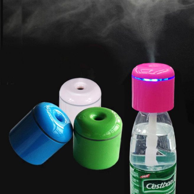 무료 포커스 보틀캡스 USB생수병가습기 차량용가습기 미니가습기 초음파가습기, 보틀캡스USB생수병가습기/핑크, 보틀캡스USB생수병가습기/핑크