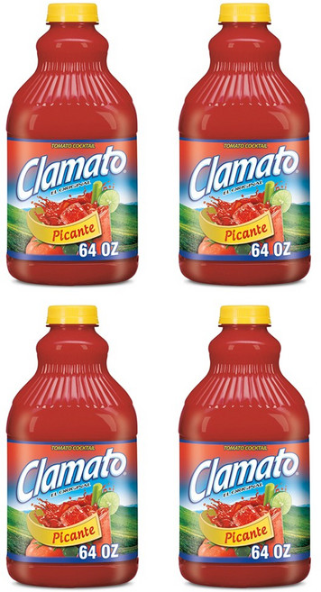 Clamato 클라마토 토마토 칵테일 주스 피칸테 1.89L 4개