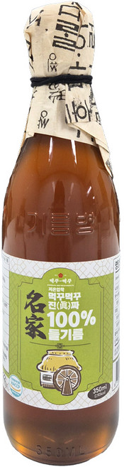먹꾸먹꾸 진짜 100% 들기름, 1개, 350ml