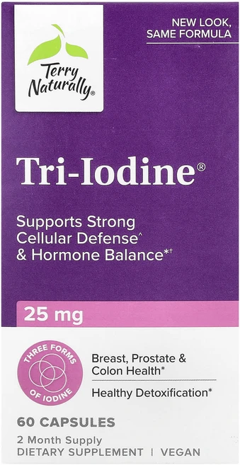 테리네츄럴리 트리 아이오딘 25mg 60캡슐, 6개, 60정 - 쿠팡