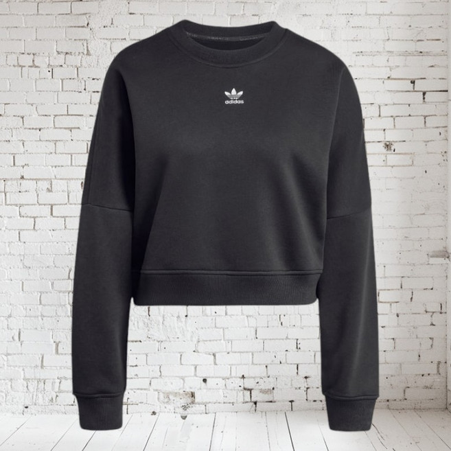 [국내매장판] 아디다스 티셔츠 맨투맨 우먼스 에센셜 크루 플리스 스웨트셔츠 무지 데일리 IW0953