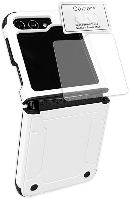 갤럭시 Z플립5 옴니버스 범퍼 수트 케이스 힌지 보호 하드 풀커버 일체형