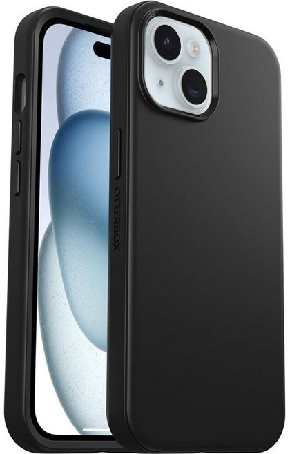 OtterBox 아이폰 16e 15 14 13 Symmetry 시리즈 케이스 - 블랙 MagSafe에 스냅 매우 매끄럽고 돌출된 가장자리가 카메라와 화면을 보호합니다(, Black