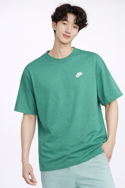 나이키 스포츠웨어 클럽 맥스 반팔 티셔츠 루즈핏 도톰 오버핏
