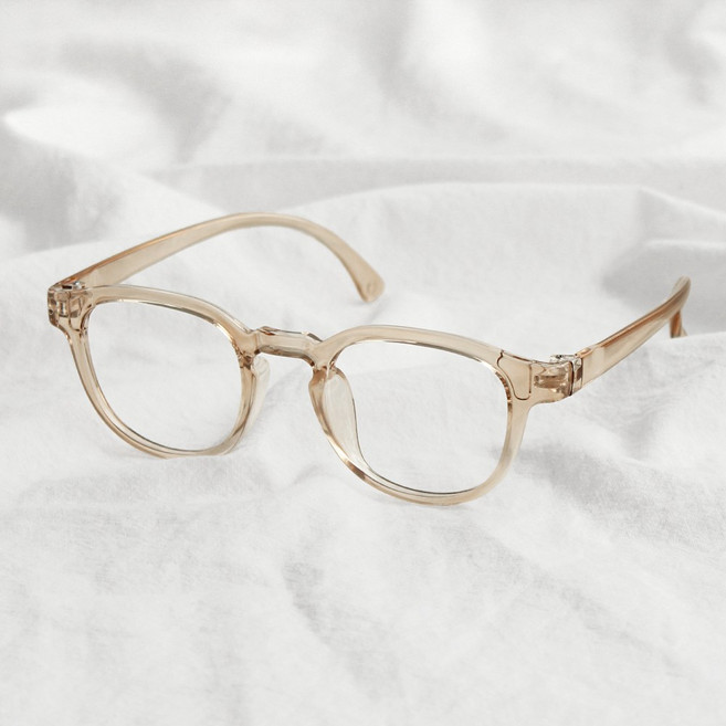 웰링턴 클래식 뿔테 안경 가벼운 TR 안경테 (렌즈없음)