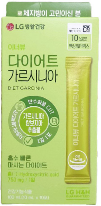 LG생활건강 이너뷰 다이어트 가르시니아 10포, 1개, 10회분